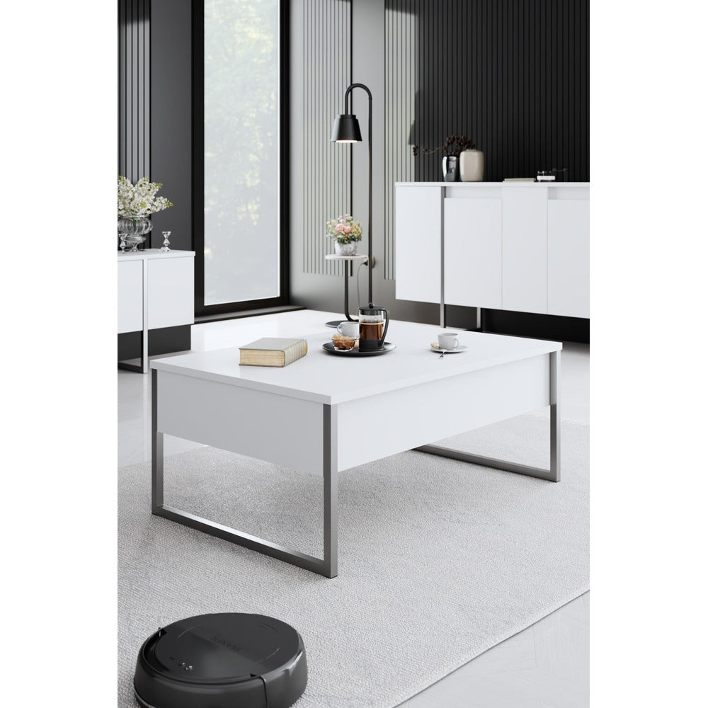 Mobilier de Lux, Anthracite Silver - White Silver, 90x60 cm - White
Silver
