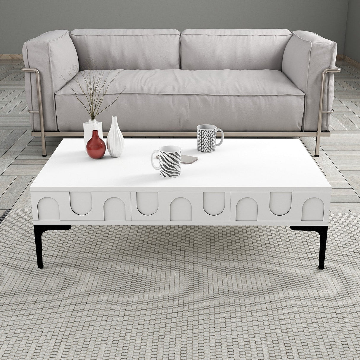 Mobilier Lyon 32, 105x60 cm - White Black