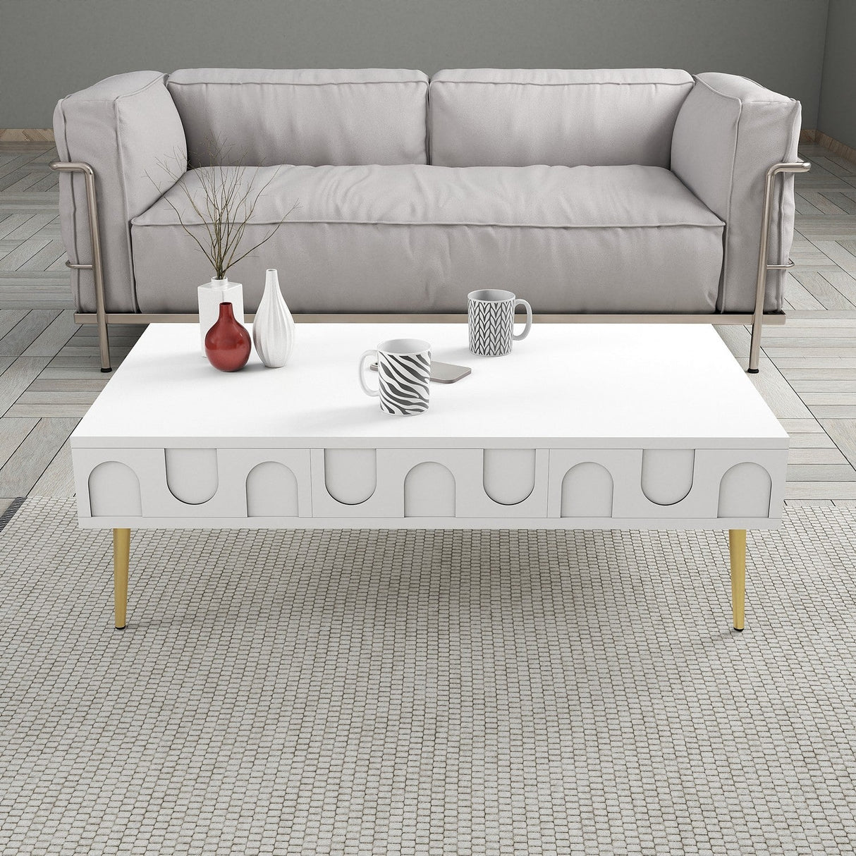 Mobilier Lyon 33, 105x60 cm - White Gold