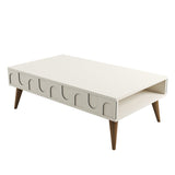 Mobilier Lyon 34, 105x60 cm - Cream Walnut