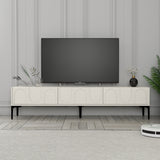 Mobilier Lyon 42, Crem - White Black, 180x35 cm - Mobilier Lyon 42, Crem - White Black, 180x35 cm