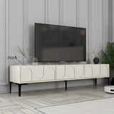 Mobilier Lyon 42, Crem - White Black, 180x35 cm - Cream
Black