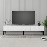 Mobilier Lyon 42, Crem - White Black, 180x35 cm - White
Black