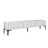 Mobilier Lyon 42, Crem - White Black, 180x35 cm - White
Black