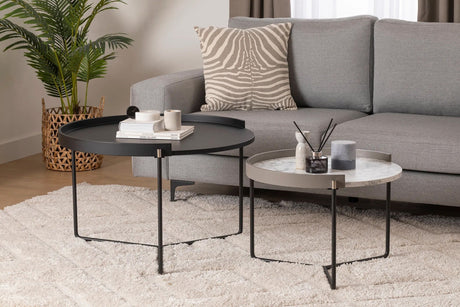 Mobilier Mandy, Antracit - Natural, 60x80x51 cm