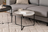Mobilier Mandy, Antracit - Natural, 60x80x51 cm