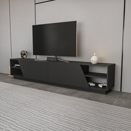 Mobilier Rhodes, Gri - Alb, 240x37 cm