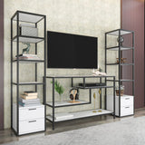 Mobilier Robbins, 198x39 cm - Negru