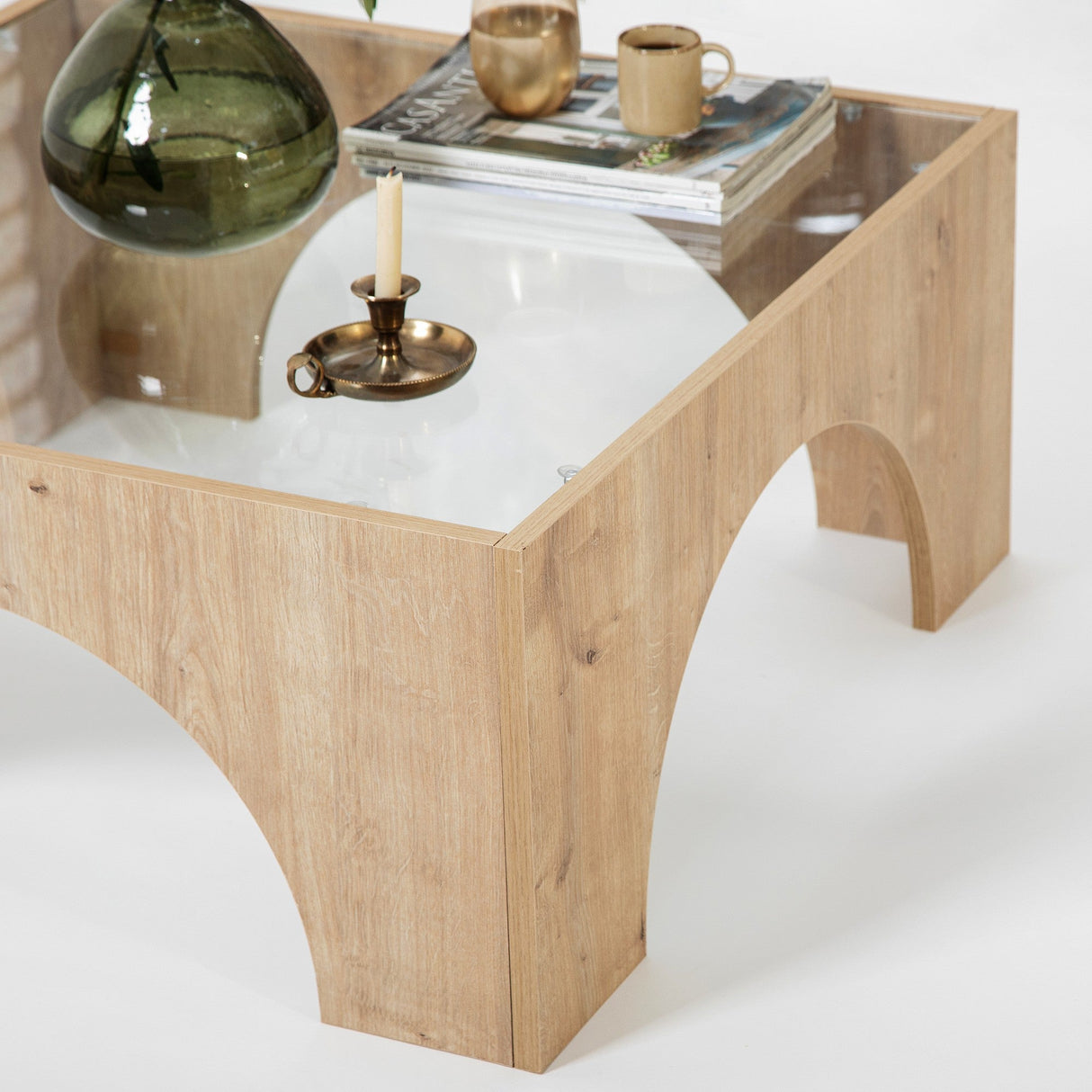 Mobilier Seine, 80x35 cm - Oak Transparent