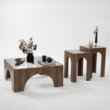 Mobilier Seine, 80x35 cm - Transparent Walnut