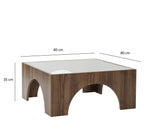 Mobilier Seine, 80x35 cm - Walnut Dark Grey