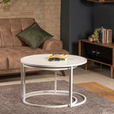 Mobilier Tambur, Alb - Oak Black, 66x66x43 cm - Alb