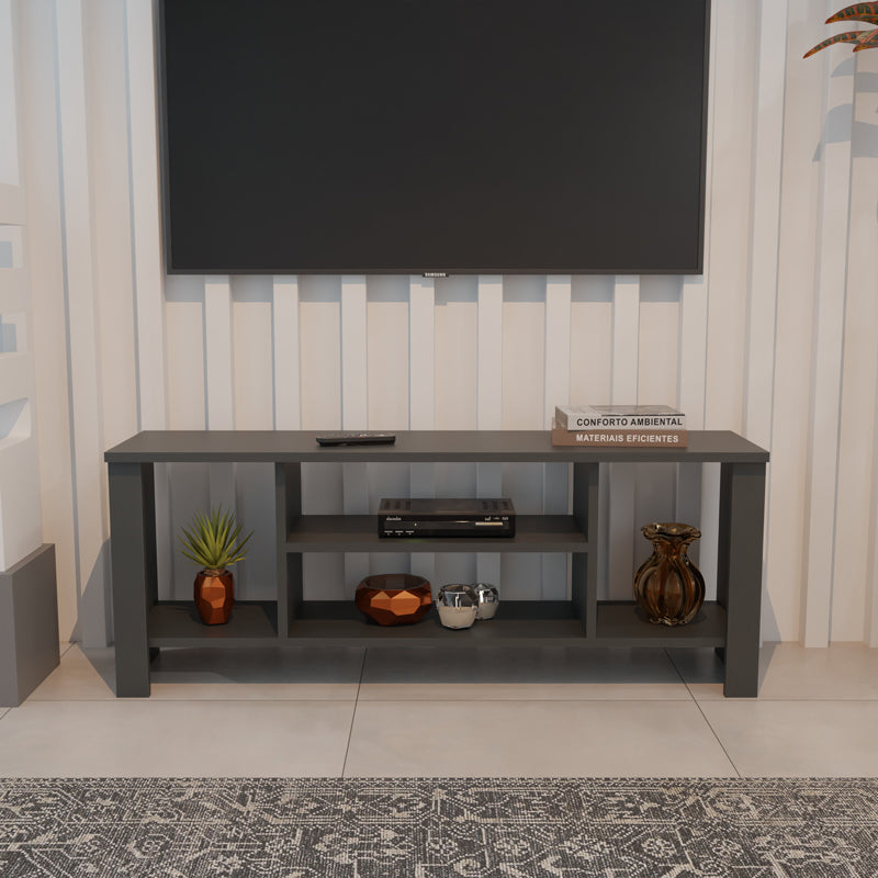 Mobilier TV cu rafturi Seref, Diverse culori, 120x30x47 cm - Antracit