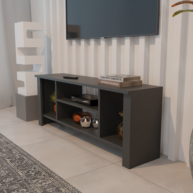 Mobilier TV cu rafturi Seref, Diverse culori, 120x30x47 cm - Antracit
