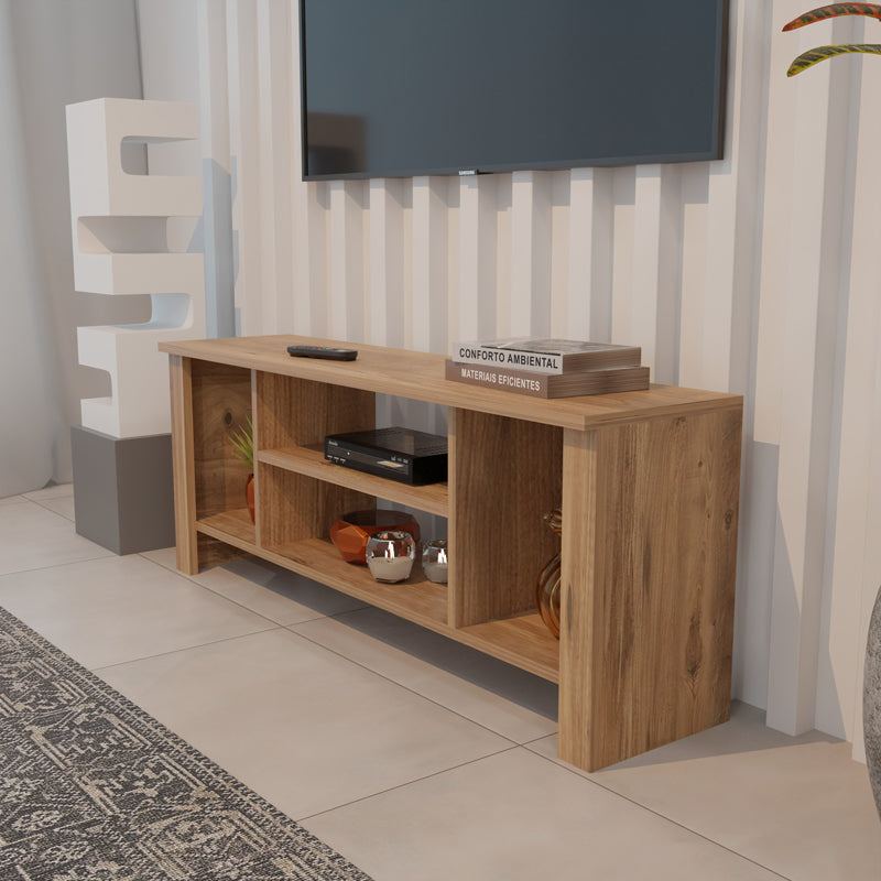 Mobilier TV cu rafturi Seref, Diverse culori, 120x30x47 cm - Stejar