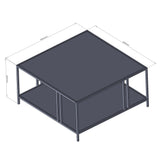 Mobilier Uranüs, 80x80 cm - Negru_706CLN1130