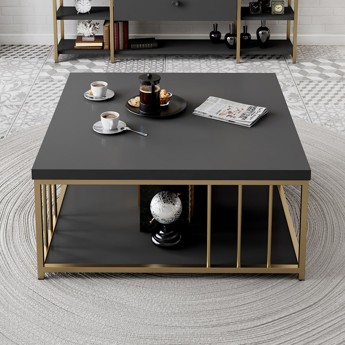 Mobilier Zenn (diverse dimensiuni) - Anthracite Gold