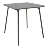Moraja Deraby I set 3 piese negru metal, 70x70x73 cm
