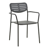 Moraja Deraby set 3 piese negru metal, 70x70x73 cm