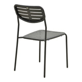 Moraja Deraby Ι set 5 piese negru metal, 140x80x72 cm