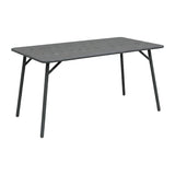 Moraja Deraby set 5 piese negru metal, 140x80x72 cm