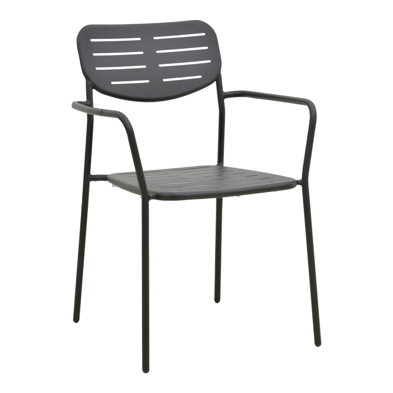 Moraja Deraby set 5 piese negru metal, 140x80x72 cm