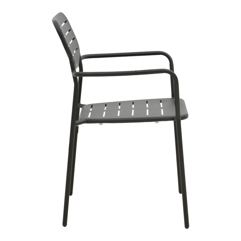 Moraja Deraby set 5 piese negru metal, 140x80x72 cm