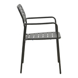 Moraja Deraby set 5 piese negru metal, 140x80x72 cm