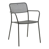 Moraja Federal set 3 piese negru metal, 70x70x73 cm