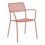 Moraja Federal set 5 piese terracotta metal, Teracotă, 140x80x72 cm