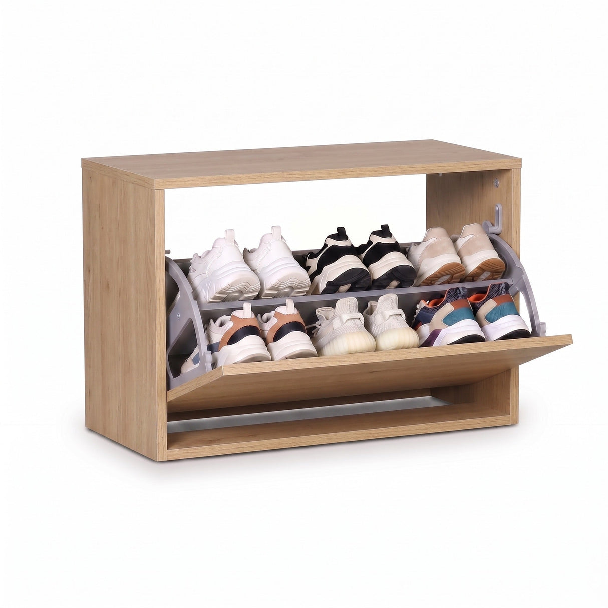 Pantofar Băncuță SHC-110-BB-1 Home Collection®, cu Șezut, 6 Perechi, 60x42x30 cm - Natur | SKU: SHC-110-TA-1