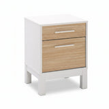 Noptiera KMD-1411-MB-1 Home Collection® London, 2 sertare, Alb, 45x60x40 cm
