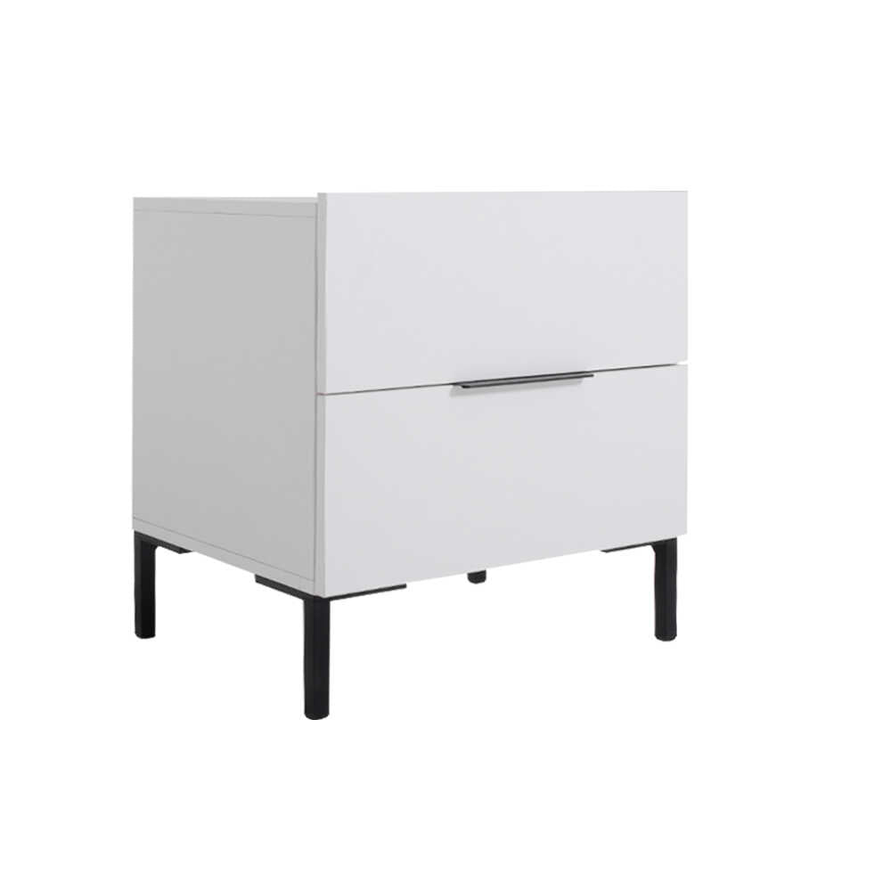 Noptiera KMD-1720-DD-1 Home Collection® Oryana, 2 sertare, Alb - Nuc, 55x59x44 cm - Alb | SKU: KMD-1720-DD-1, KMD-1720-OO-1, KMD-1720-FF-1