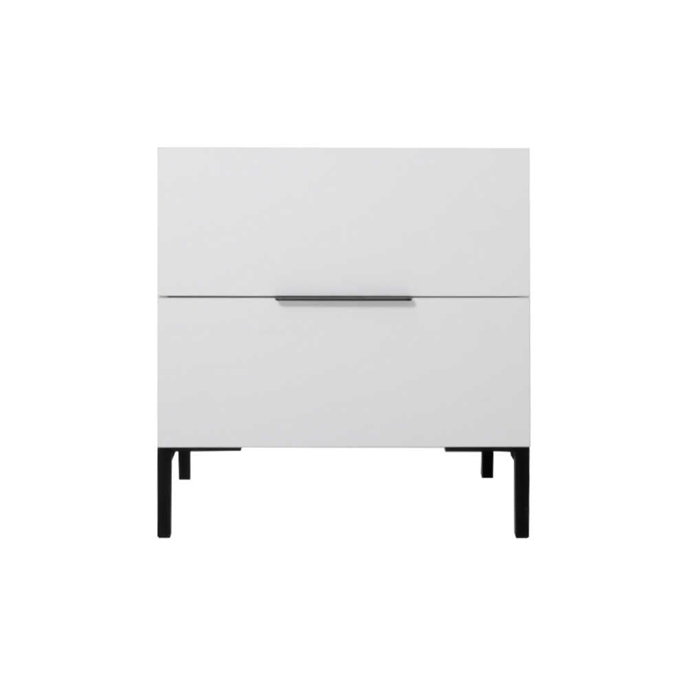Noptiera KMD-1720-DD-1 Home Collection® Oryana, 2 sertare, Alb - Nuc, 55x59x44 cm - Alb | SKU: KMD-1720-DD-1, KMD-1720-OO-1, KMD-1720-FF-1
