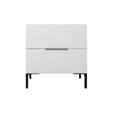 Noptiera KMD-1720-DD-1 Home Collection® Oryana, 2 sertare, Alb - Nuc, 55x59x44 cm - Alb | SKU: KMD-1720-DD-1, KMD-1720-OO-1, KMD-1720-FF-1