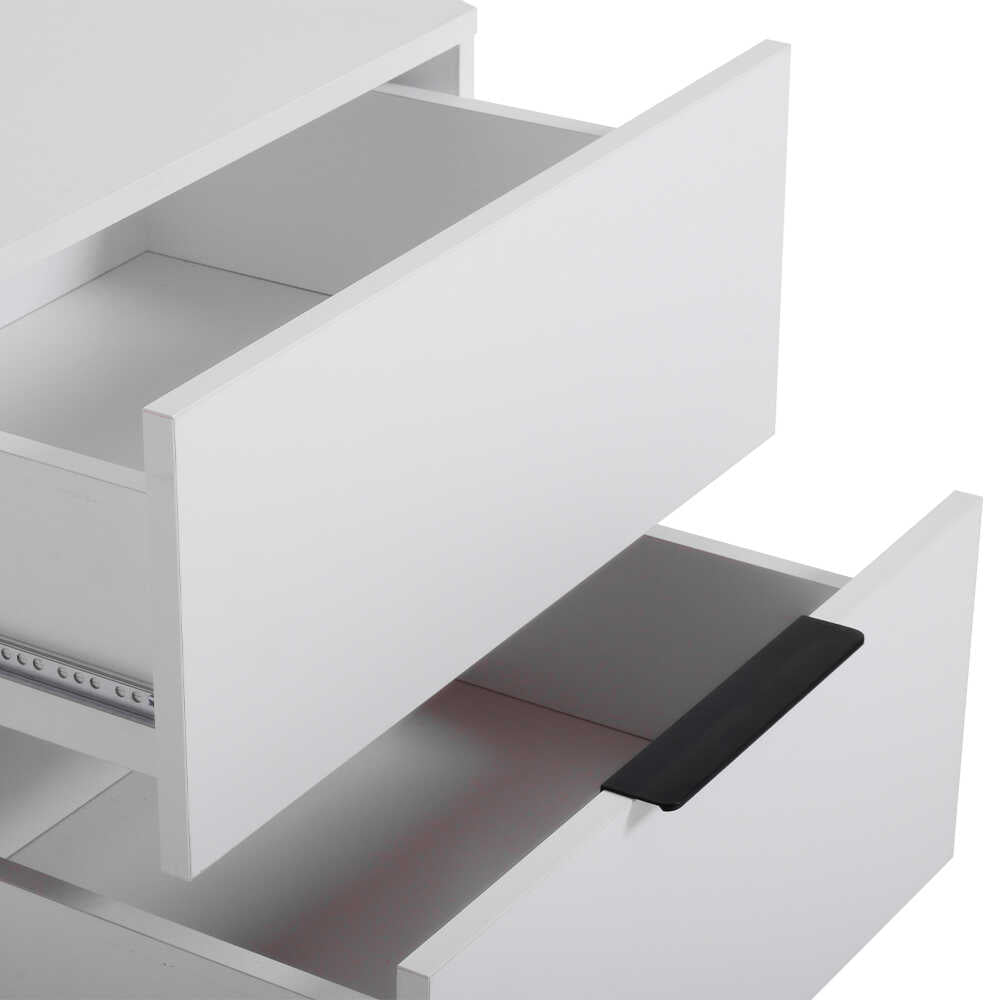 Noptiera KMD-1720-DD-1 Home Collection® Oryana, 2 sertare, Alb - Nuc, 55x59x44 cm - Alb | SKU: KMD-1720-DD-1, KMD-1720-OO-1, KMD-1720-FF-1