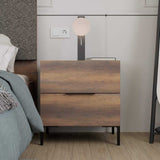 Noptiera KMD-1720-DD-1 Home Collection® Oryana, 2 sertare, Alb - Nuc, 55x59x44 cm - Nuc | SKU: KMD-1720-DD-1, KMD-1720-OO-1, KMD-1720-FF-1