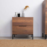 Noptiera KMD-1720-DD-1 Home Collection® Oryana, 2 sertare, Alb - Nuc, 55x59x44 cm - Nuc | SKU: KMD-1720-DD-1, KMD-1720-OO-1, KMD-1720-FF-1