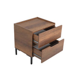 Noptiera KMD-1720-DD-1 Home Collection® Oryana, 2 sertare, Alb - Nuc, 55x59x44 cm - Nuc | SKU: KMD-1720-DD-1, KMD-1720-OO-1, KMD-1720-FF-1