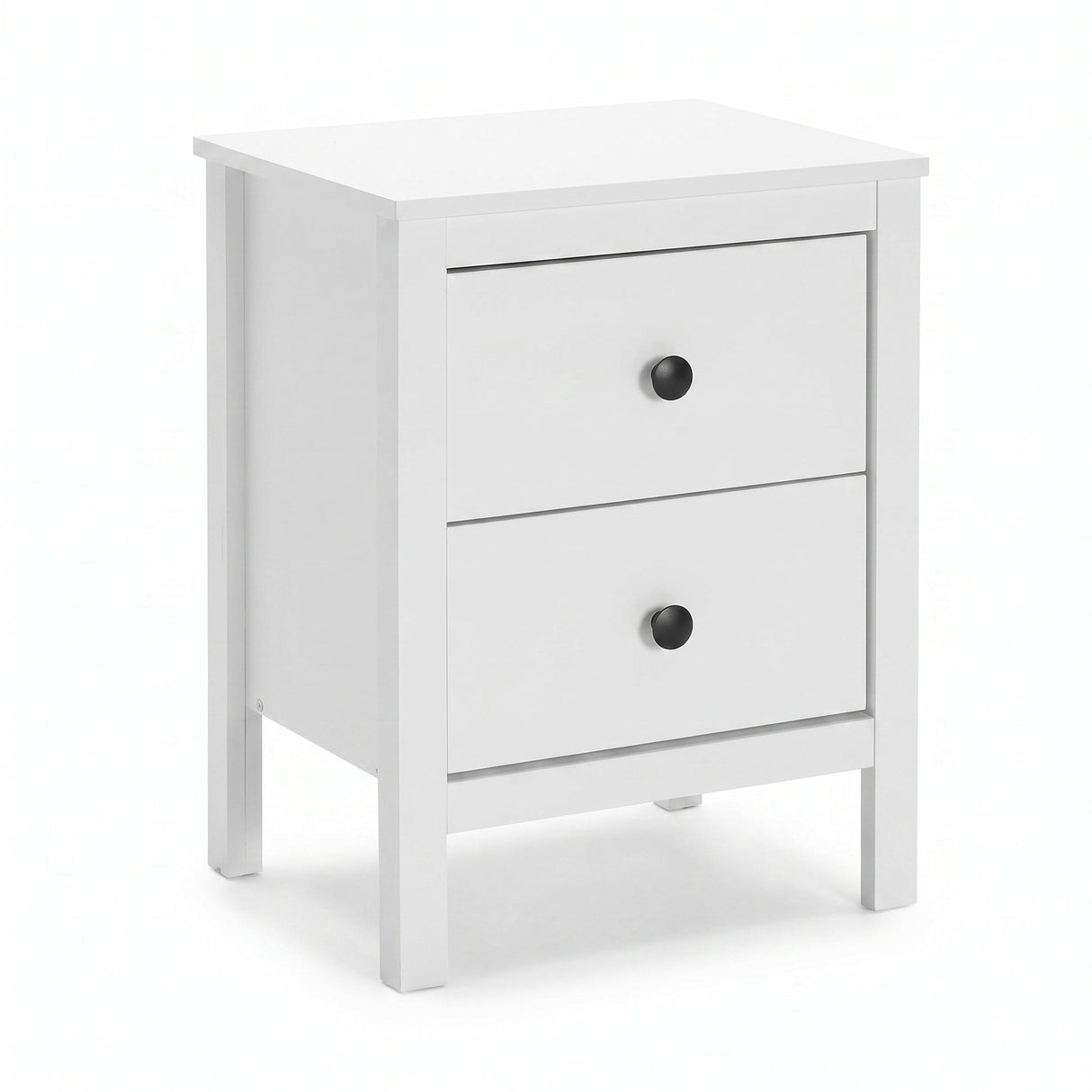 Noptiera KMD-992-BB-1 Home Collection® Rustic, 2 sertare, Alb, 46x61x39 cm