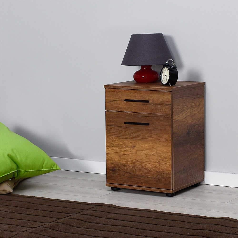Noptiera KMD-511-BB-1 Home Collection® Trendline, Alb - Maro, 40x57x39 cm - Maro | SKU: KMD-511-OO-1