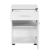 Noptiera KMD-511-BB-1 Home Collection® Trendline, Alb - Maro, 40x57x39 cm - Alb | SKU: KMD-511-BB-1, KMD-511-OO-1