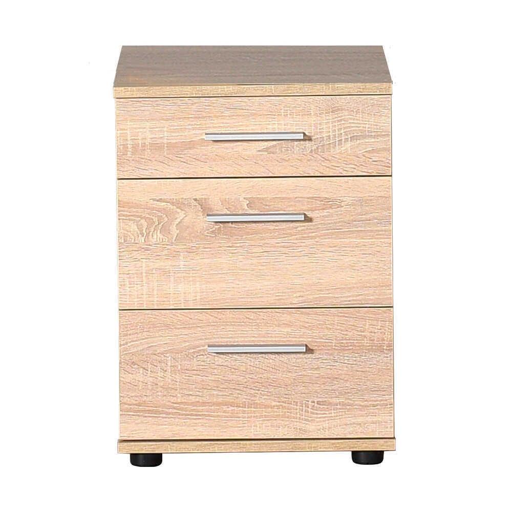 Noptiera KMD-530-BB-1 Home Collection® Trendline, 3 sertare, 40x57x39 cm - Bej | SKU: KMD-530-BB-1, KMD-530-OO-1, KMD-530-TT-1, KMD-530-SS-1