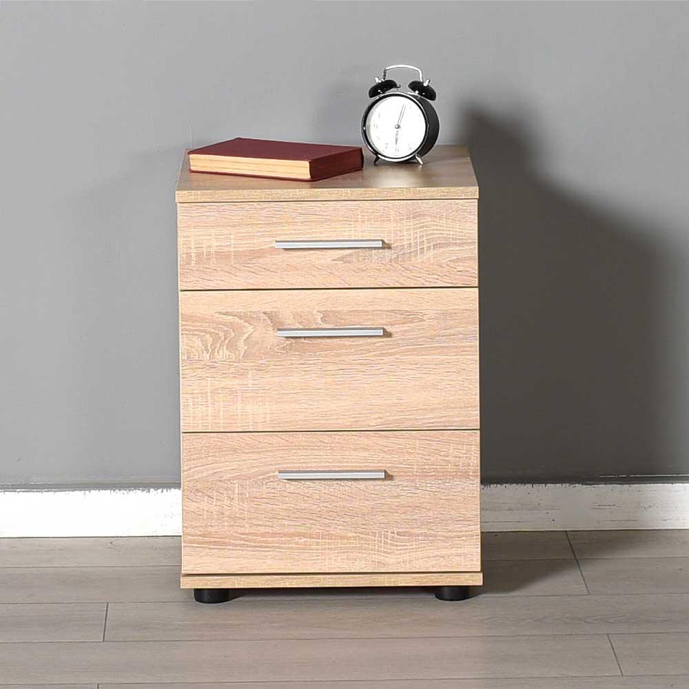 Noptiera KMD-530-BB-1 Home Collection® Trendline, 3 sertare, 40x57x39 cm - Bej | SKU: KMD-530-BB-1, KMD-530-OO-1, KMD-530-TT-1, KMD-530-SS-1