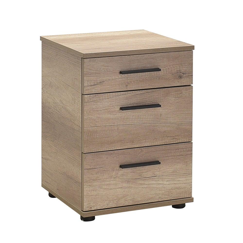 Noptiera KMD-530-BB-1 Home Collection® Trendline, 3 sertare, 40x57x39 cm - Natur | SKU: KMD-530-TT-1