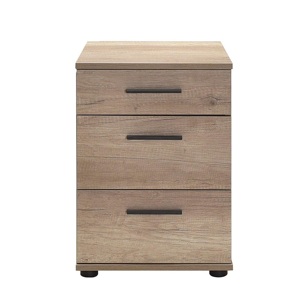 Noptiera KMD-530-BB-1 Home Collection® Trendline, 3 sertare, 40x57x39 cm - Natur | SKU: KMD-530-TT-1