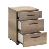Noptiera KMD-530-BB-1 Home Collection® Trendline, 3 sertare, 40x57x39 cm - Natur | SKU: KMD-530-TT-1
