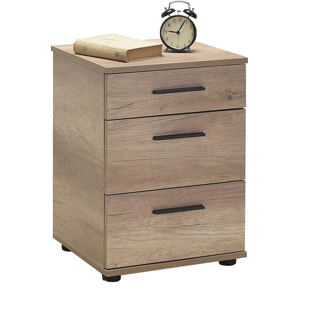 Noptiera KMD-530-BB-1 Home Collection® Trendline, 3 sertare, 40x57x39 cm - Natur | SKU: KMD-530-TT-1