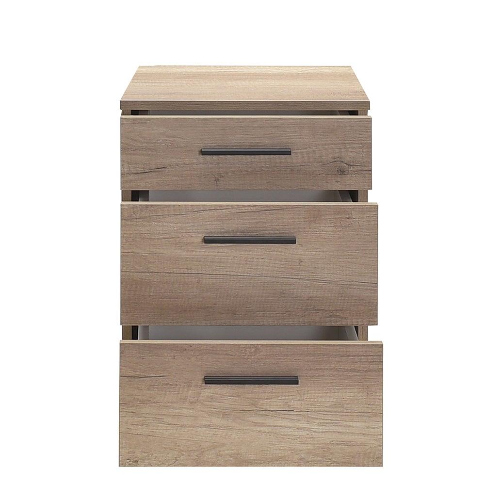 Noptiera KMD-530-BB-1 Home Collection® Trendline, 3 sertare, 40x57x39 cm - Natur | SKU: KMD-530-TT-1