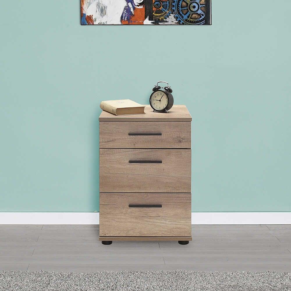 Noptiera KMD-530-BB-1 Home Collection® Trendline, 3 sertare, 40x57x39 cm - Natur | SKU: KMD-530-TT-1